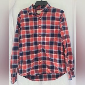 Denim & Supply Ralph Lauren Red Plaid Button Down Shirt Size Mediem